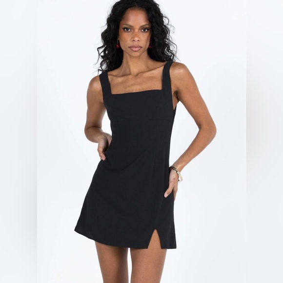 Princess Polly Sharpe Mini Dress, Black, Size 10 - Picture 1 of 15